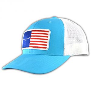 Kimes Ranch American Trucker Turquoise/White Snapback Hat